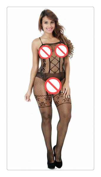 DHL Sexy Lingerie Sexy Underwear Women sexy costumes hot Jacquard Fishnet Stockings Leotard Open Files Netting Mesh(34)