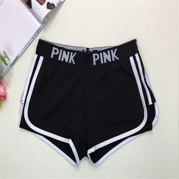 Newlove pink sports sets sport bra gym fitness short pants PINK Letter underwear exercise vest Runing yoga shorts trousers push up bras Tops