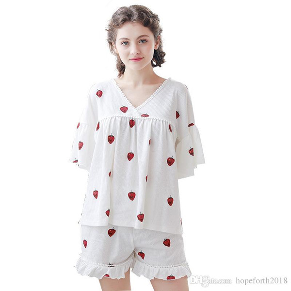 Women 2018 Fashion Pajamas Women Summer Lady Print Sexy Pajamas Women Cute Pajamas Set Sexy Underwear