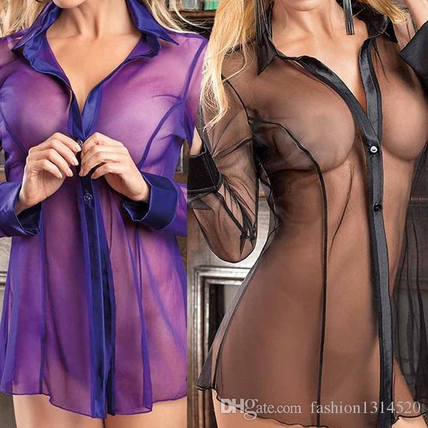 Husband and wife Sexy lingerie Sexy-LingerSexy Lingerie Sleepwear Lace Women's-Dress Set Underpants Babydoll Nightwear See through Bral