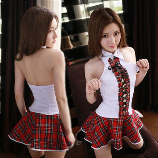Sexy Japanese School Girl Costume Women Schoolgirl Costume Uniform Lingerie Sexy Hot Erotic Fantasia Homme Role-playing