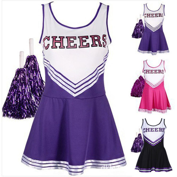 Feme Fancy Dress Costume Cheerleader Costumes Girls Cheerleader Uniform School Girl cosplay Erotic clothes Momo Shiina Sports Team