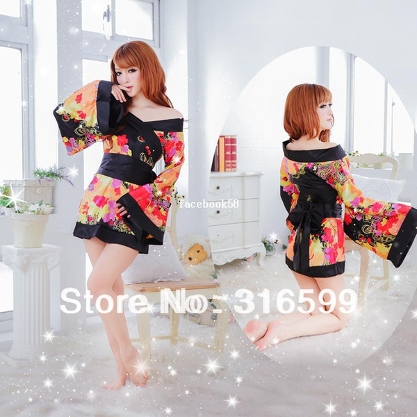 lingerie Free Shipping Japanese kimono dresses girls sex image baby doll costume japanese sexy teacher kimono Wholesale Drop ship US1674