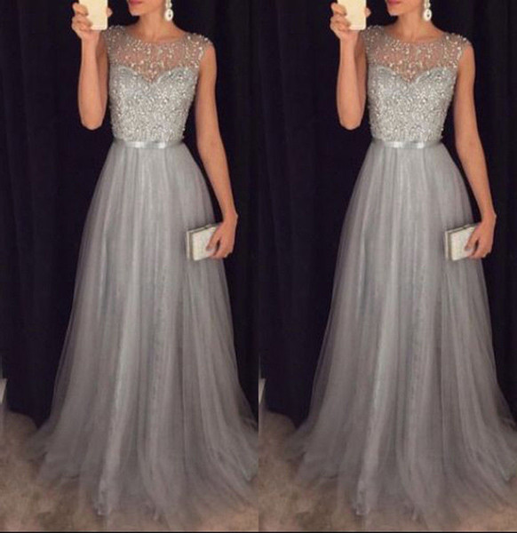 Elegant Women Formal Wedding Bridesmaid Long Evening Party Cocktail Dress