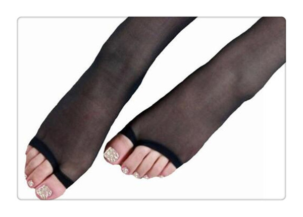 Sexy Fish Mouth Thin Socks Toe Pantyhose Cored Wire For Women(105)