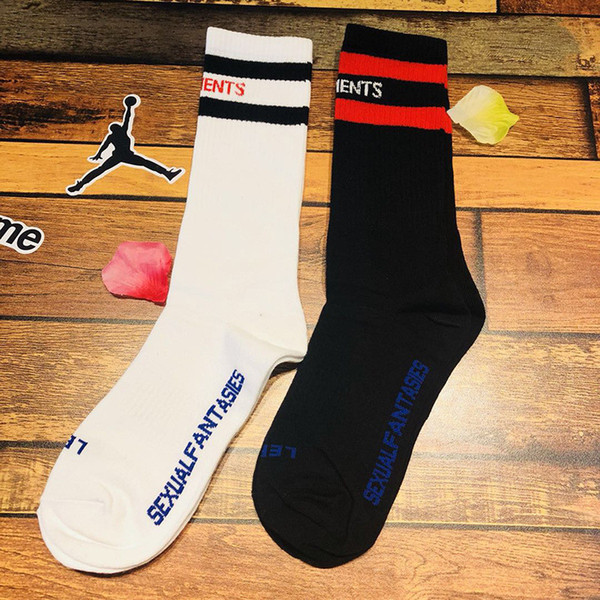 vetements socks Fashion Men Women sport socks Cotton Couple luxury brand designer for men Free size Sexy Socks 3