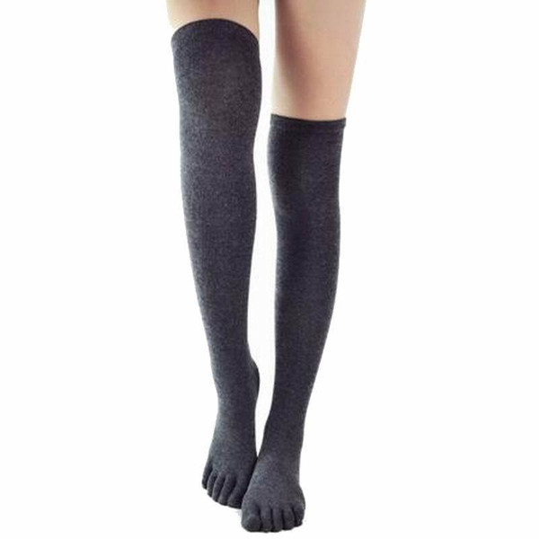 Five Finger Knee Socks Women Cotton Thigh High Over The Knee Stockings for Ladies Girls 2017 Warm Long Stocking Sexy Medias S1017