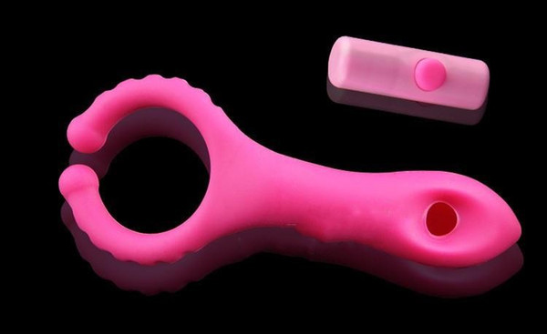 2016 Vibrating Clip Adult Sex Toy for Woman Men Delay Ring Vibrator Environmental Sex Products Waterproof Mute Sex Machine