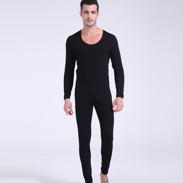 Comfortable Keep Warm Soft Dear Skin Man Keep Warm Underwear Suit Skin Velvet Inner Inner Keep Warm Underwear Male A1024