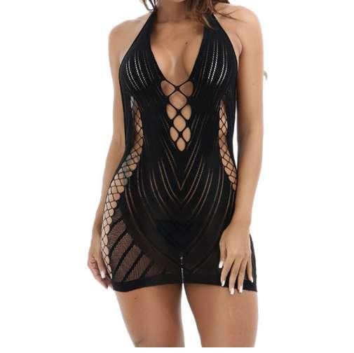 Womens Erotic Underwear Ladies Lingerie Sexy Babydoll Dress Underwear Sleepwear Chemise Dress Hollow Out Wire Free Unlined #32