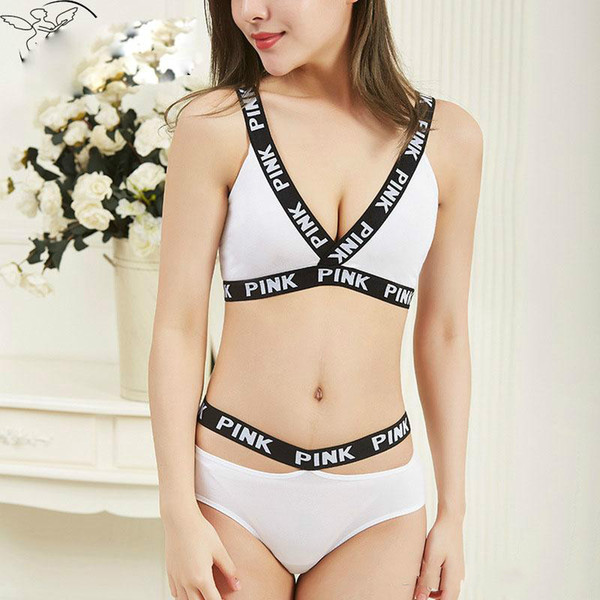 Hotsale PINK Letter Bra Tracksuits Fitness Suits Gym Yoga Sets Shorts Bras Sports Running Vest Underwear Love Pink Short Pants Bras Suit