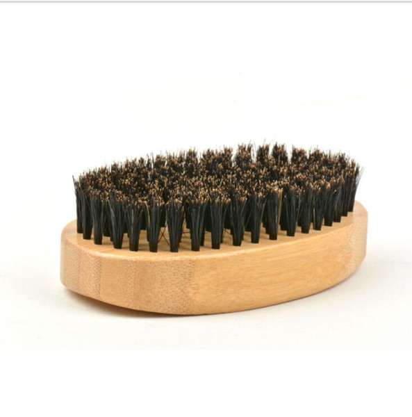 Men Beard Brush Natural Boar Bristle Shaving Comb Face Massage Handmade Bamboo and wood Mustache Brush Beauty Care