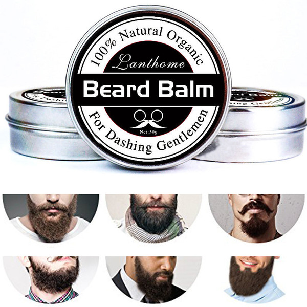 Small Size Natural Beard Conditioner Beard Balm For Dashing Gentlemen Natural Organic Moustache Wax For Whiskers Smooth Styling 3006085