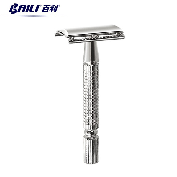 BAILI Zinc Alloy Classic Razor Safely For Men with Razor Blade for Beard Hair Cut Personal Care