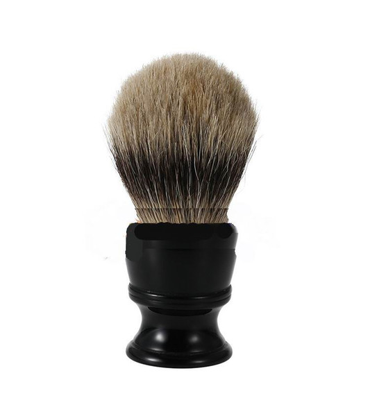 2017 Luxury 100% Pure Black Badger Hair Wet Shaving Brush Best Men Shave Gift Barber