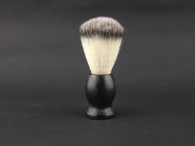 Shaving Brush Black Wooden handle artificial fiber hair total length 11CM 12PCS/LOT W-009 Low price NEW