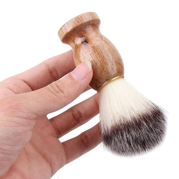 Badger Hair Men's Shaving Beard Brush Salon Men Facial Beard Cleaning Appliance Shave Tool Razor Brush With Wood Handle For Men