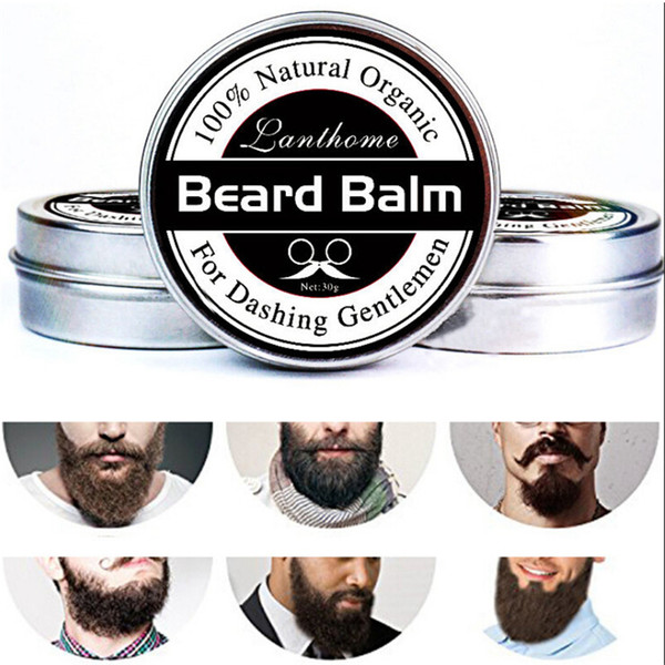 Small Size Natural Beard Conditioner Beard Balm For Dashing Gentlemen Natural Organic Moustache Wax For Whiskers Smooth Styling 3006085