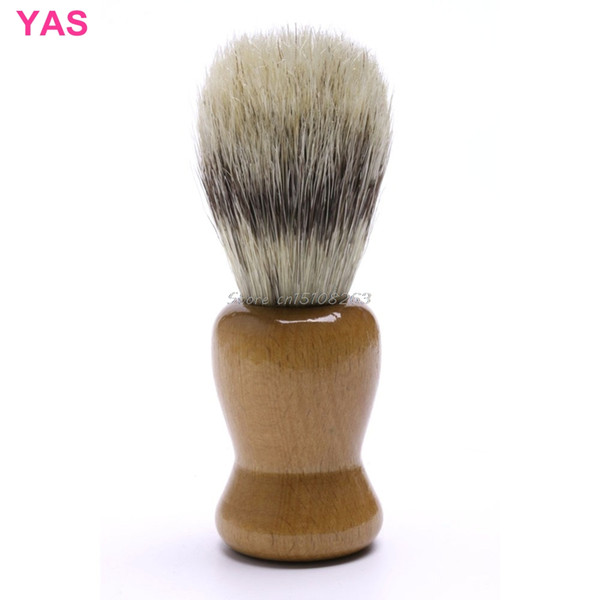 Bristles Beech Beard Brush Barber Shaving Wood Tool For Best Men Father Gift New #Y207E# Hot Sale