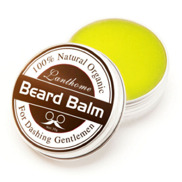 Natural Beard Conditioner Beard Balm For Dashing Gentlemen 30g Natural Organic Moustache Wax For Whiskers Smooth Styling Fast Shipping