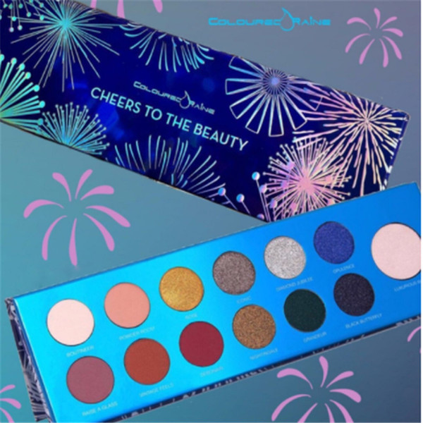 Coloured Raine Cheers To The Beauty Palette 13 Colors Eye Shadow Blue Palette Concealer Blusher Eyeshdaow Palette Wholesale