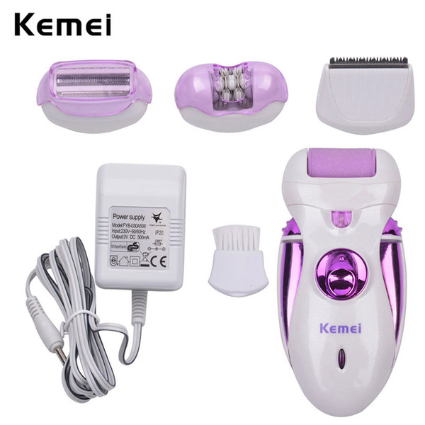 4 in 1 Rechargeable Electric Female Epilator for Underarm Bikini Hair Remover Women Facial Hair Razor Lady Shaver Depilatory2425