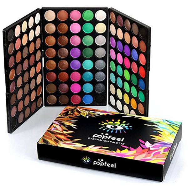 POPFEEL LandFox Eyeshadow Palette Eyes Makeup Set 120 colors Cosmetic Make up Eye Shadow Powder Matte Shimmer Nude Smoky Eyeshadow Palette