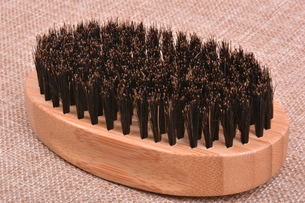 Natural Boar Bristle Beard Brush For Men Bamboo Face Massage That Works Wonders To Comb Beards and Mustache free shipping