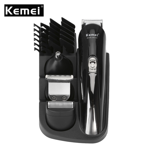 Kemei 8 In 1 Hair Trimmer Rechargeable Hair Clipper Electric Shaver Beard Trimmer Men Styling Tools Shaving Machine Cutting