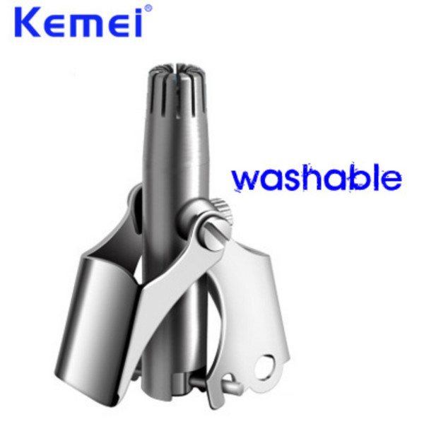 KEMEI Washable Portable Manual Nose Ear Hair Trimmer Cutter for Man Nose Ear Hair Cutter Trimmer Shaver Shaving Face Care BT-152