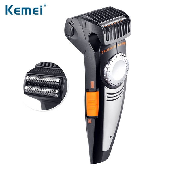 Kemei 2 in 1 Multifunction Men Electric Shaver And Hair Trimmer 100-240V 19 Settings Cutting Length Ajustable Shaver Razor KM-819