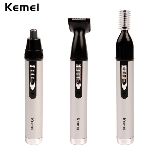 Kemei Fast shaving Men Electric Nose Ear Hair Trimmer Painless Women trimming sideburns eyebrows Beard hair clipper cut Shaver 6651