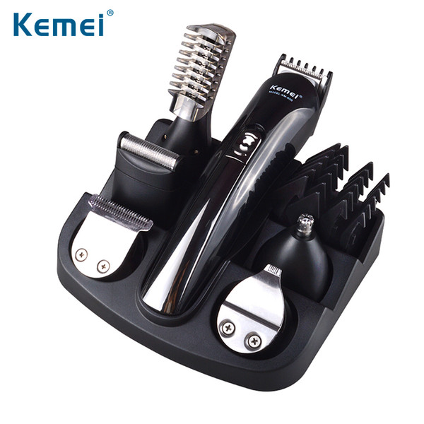 KEMEI Professional 6 in 1 Electric Hair Trimmer Hair Clippers Rechargeable Shaver Razor Beard Shaving Machine Cutting KM-600