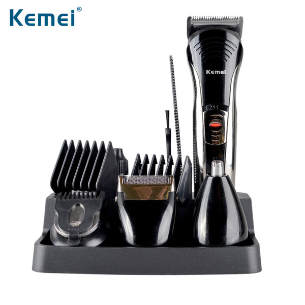 Kemei 7-in-1 Multifunction Hair Clipper rechargeable shaving machine Beard Hair Shaver Men's Razor Trimmer Grooming Kit KM-590A