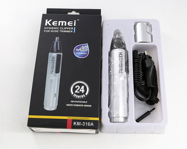 Kemei KM-310A Rechargeable Electric Nose Trimmer For Men Beauty Nose and Ear Trimmer For Hair Removal Men Nose trimmer