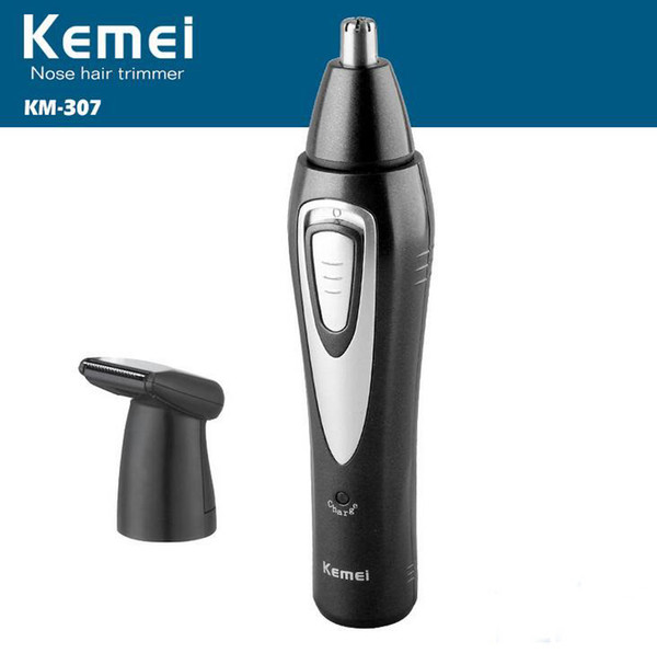 KEMEI 2 in 1 Rechargeable Electric Nose & Ear Trimmer Sideburns Razor Clipper Safety Razor removedor de pelos BT-037