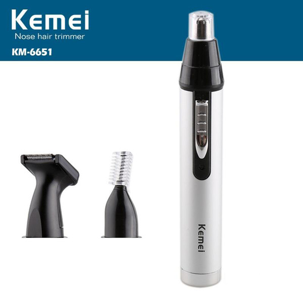 Kemei km-6651 Multifuntion Men's Shaver Nose Hair Trimmer Electric Shaver For Men Waterproof Nose Ear Beard Eyebrow Temple Hair Trimmer