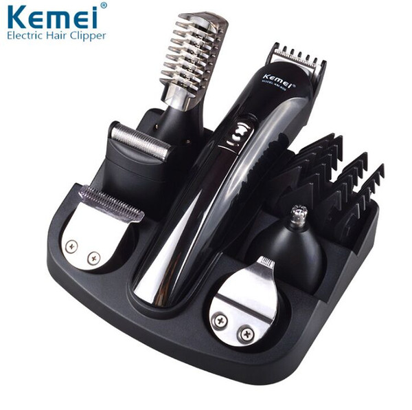 KEMEI KM-600 Professional 6 in 1 Electric Hair Trimmer Hair Clippers Rechargeable Shaver Razor Beard Shaving Machine