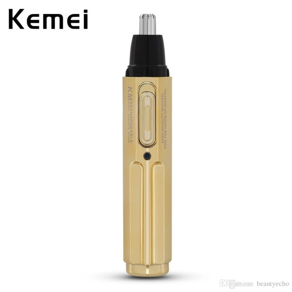 Kemei Rechargeable Washable Electric Nose Ear Hair Trimmer Shaver Nose Trimmer Removal Shaver Face Care Hair Trimer