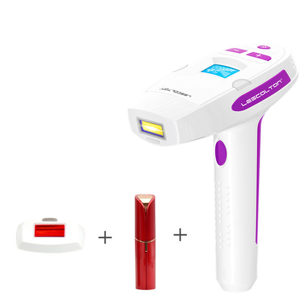 Lescolton T006i Hair Removal Device Photon Pulsed Light Painless Permanent Epilator Rechargeable Small Light with Free Gift