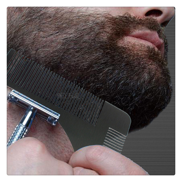 Hair Removal Beard Styling Shaping Template Comb Trim Tool Perfect For Lines Symmetry Beard Trim Template Beard Modelling Tools Free DHL