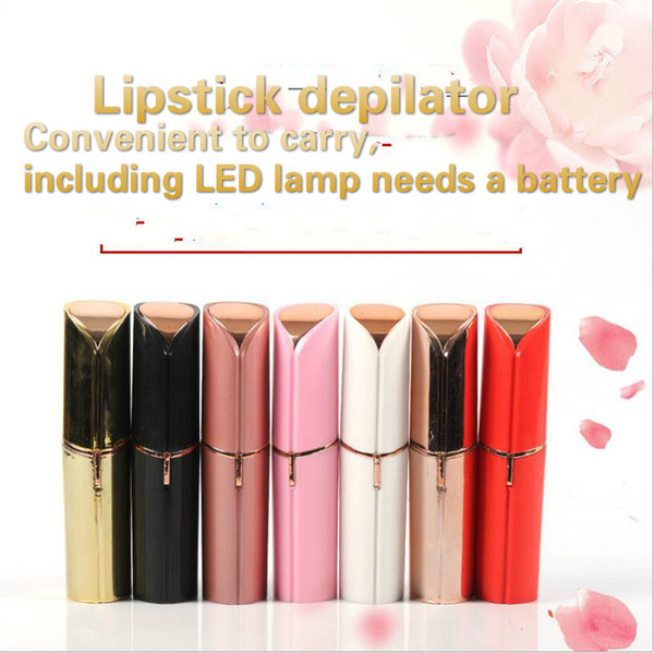 Fashion makeup lipstick hair remover portable mini shaver ladies electric face hair remover