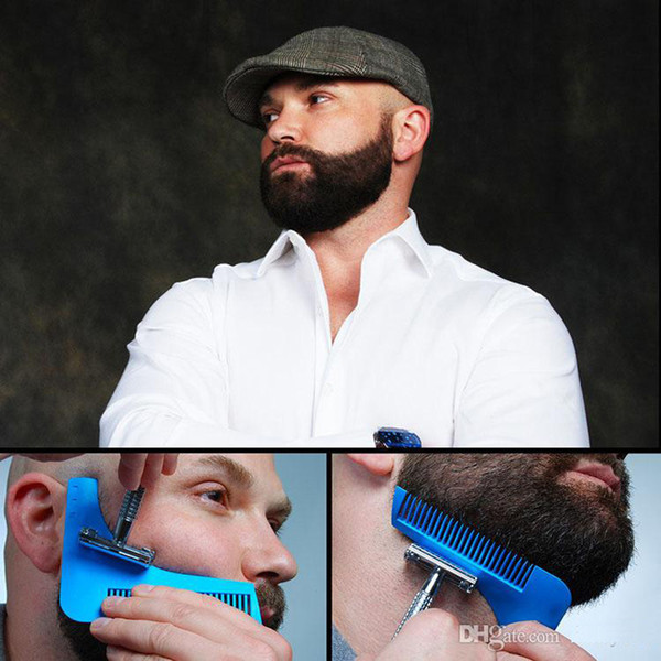 2018 with package Beard Bro Shaping Tool Styling Template BEARD SHAPER Comb for Template Beard Modelling Tools Q9