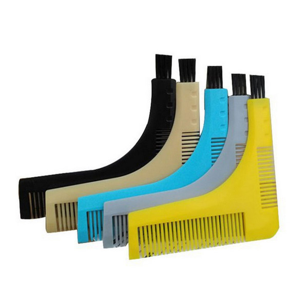 Beard Shape Comb Beard Modeling Template Symmetry Shape Carding Pruning Tool Portable Design Prevent Static Electricity Beard Brush