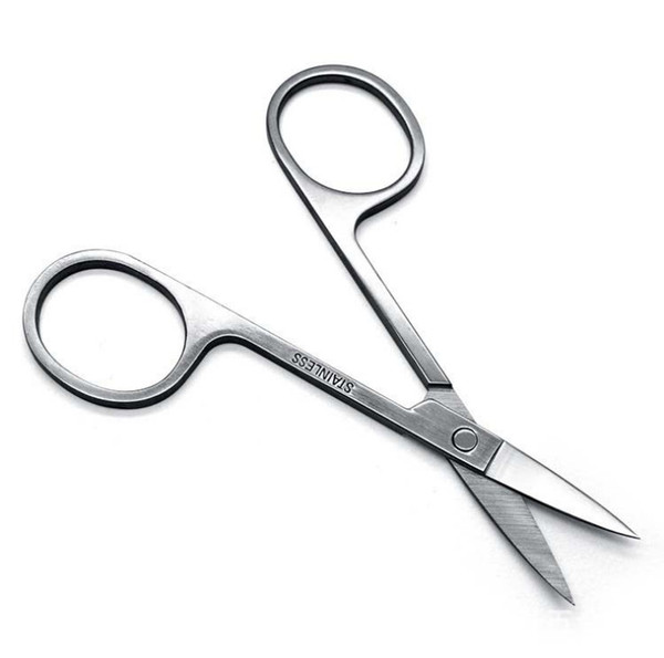 FREE Makeup Eyebrow Scissor With Sharp Head Stainless Steel Women Brow Beauty Make-up Tool Slightly Straight Curved