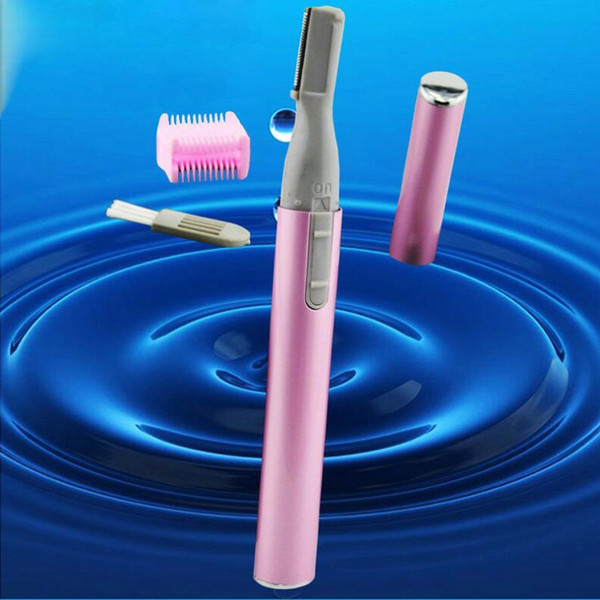 Fashion Designer Blade Electric Eyebrow Trimmer With Eyebrow Comb Brush Face Eyebrow Hair Body Mini Portable Blade Razor