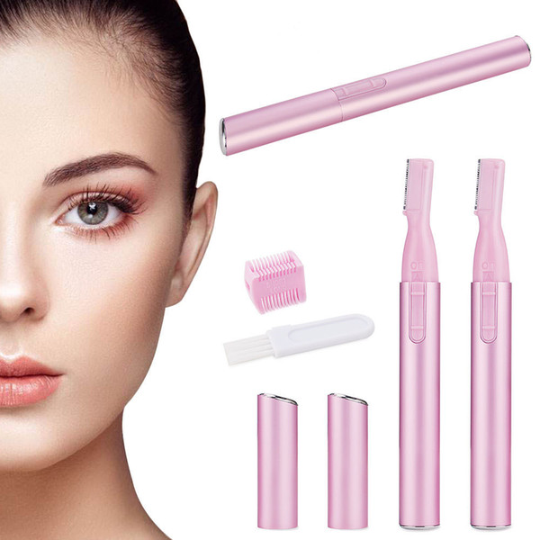 Electric Lady Trimmer/Epilator/Shaver Battery Operated Silk Smooth Eyebrow Armpit Hair Bikini Line Body Shaper Shaverfor Female