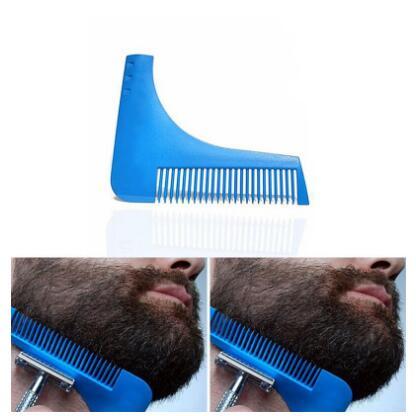 10 Colors Beard Bro Beard Shaping Tool for Perfect Lines Hair Trimmer for Men Trim Template Hair Cut Men Modelling Comb CCA7659 200pcs