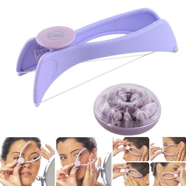 Rebune Manual Facial Hair Remover Epilator Clip Cross Spiral Linear Hair Removal Slique Physical Clean Painless Hairclipper