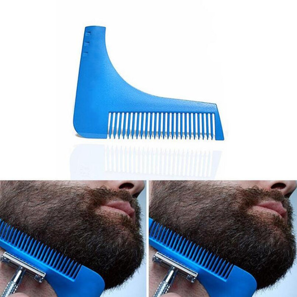 New Arrival Bro Beard Shaping Tool Mens Useful Beard Trim Template Hair Cut Molding Beard Modelling Combs LX3084